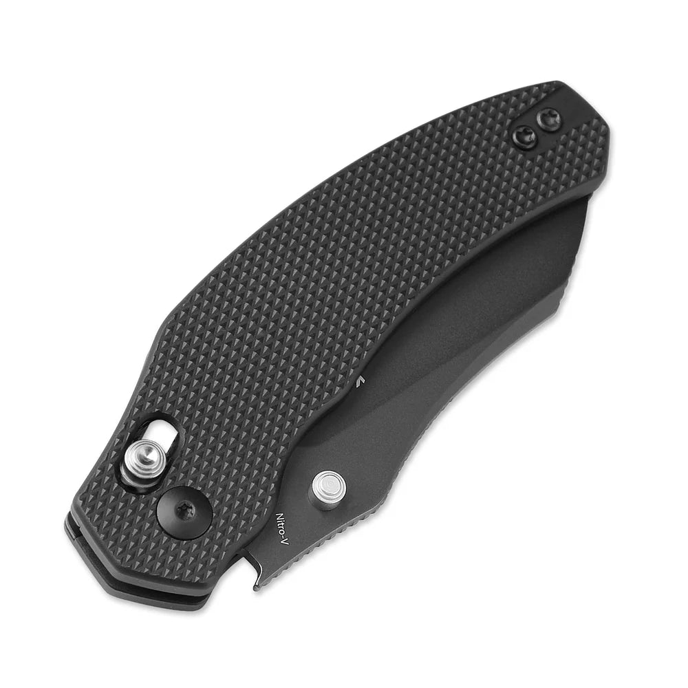 KIZER Bulldog Nitro-V Blade Aluminum BK & Clutch Lock 3"