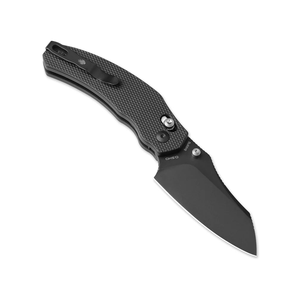 KIZER Bulldog Nitro-V Blade Aluminum BK & Clutch Lock 3"