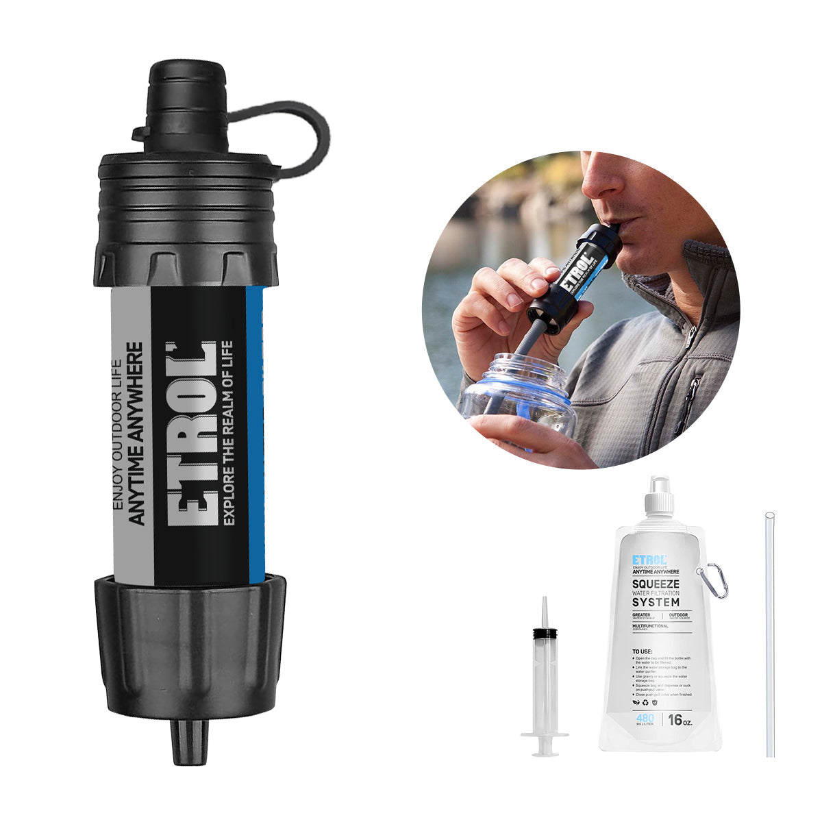 Etrol Water Filter Straw 5000L