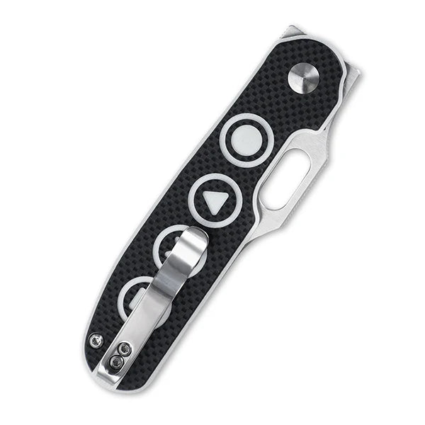 KIZER Cormorant S35VN Blade Black/White G10 & Button Lock 3.17"