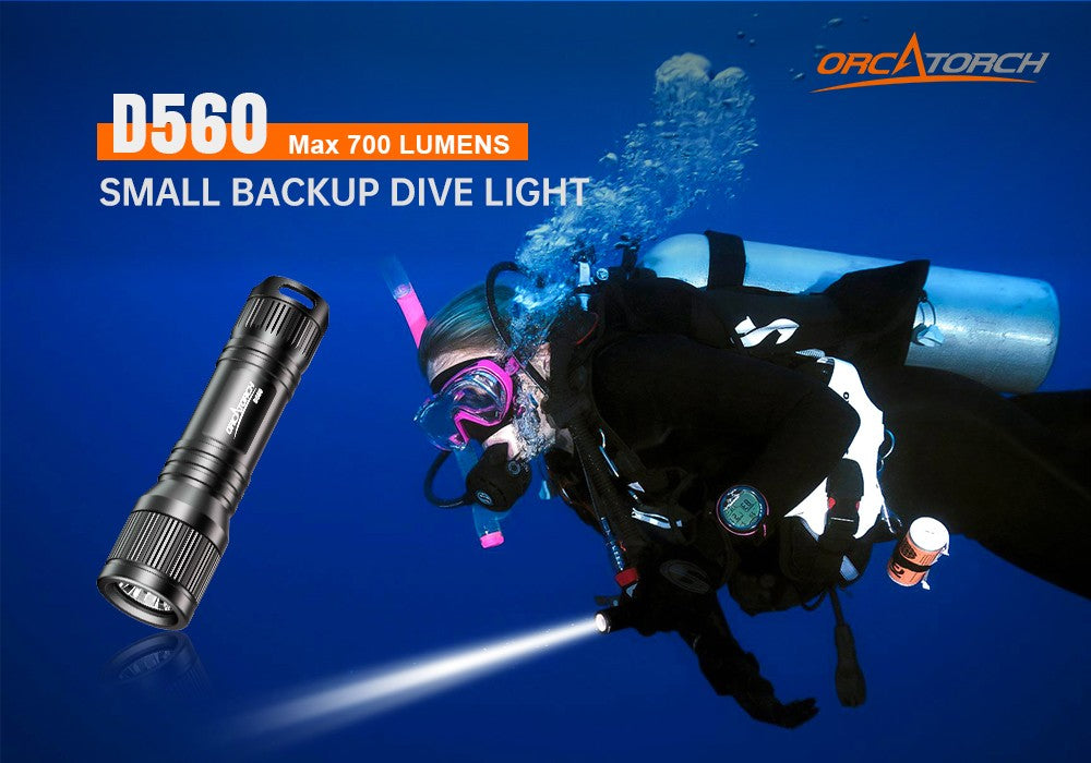 OrcaTorch D560 Dive light 630L