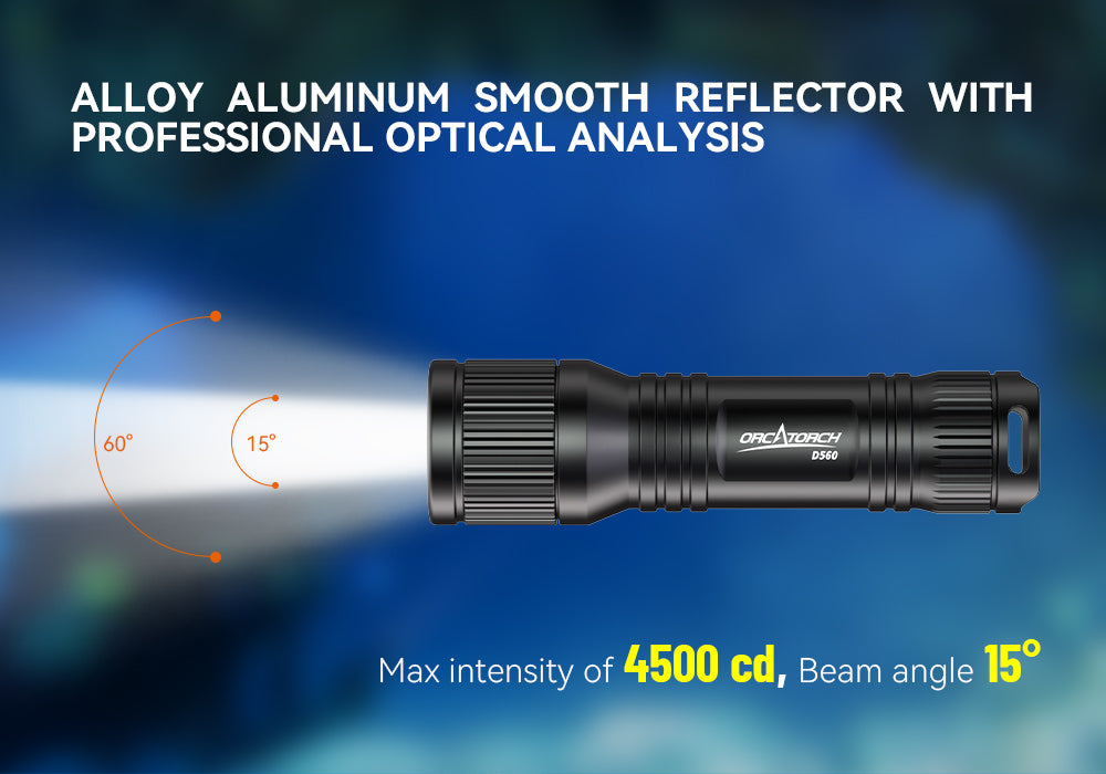 OrcaTorch D560 Dive light 630L