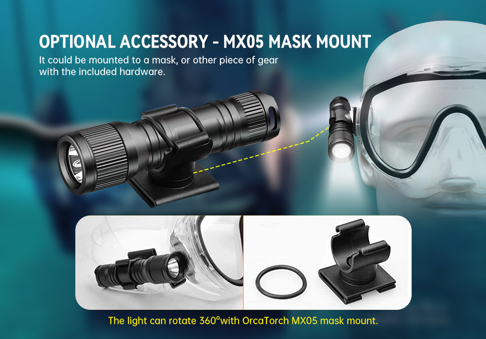 OrcaTorch D560 Dive light 630L