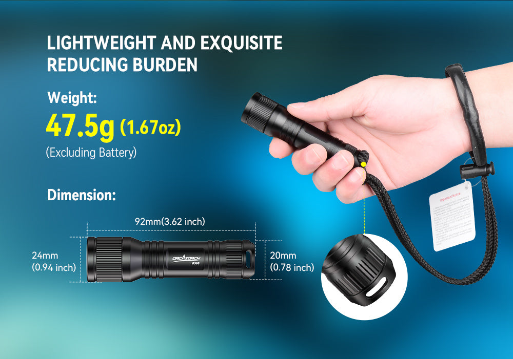 OrcaTorch D560 Dive light 630L