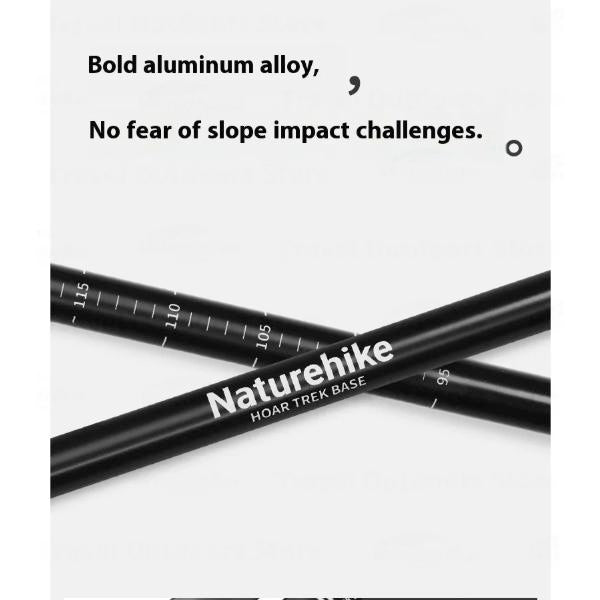 Naturehike Hoar Base Aluminum 3-Section T-Shaped Trekking Pole 64-125cm
