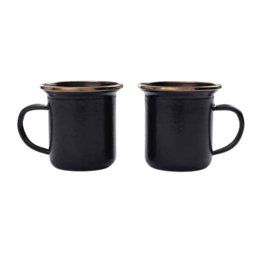 [CLEARANCE] BAREBONES Enamel Espresso Cups 2PK