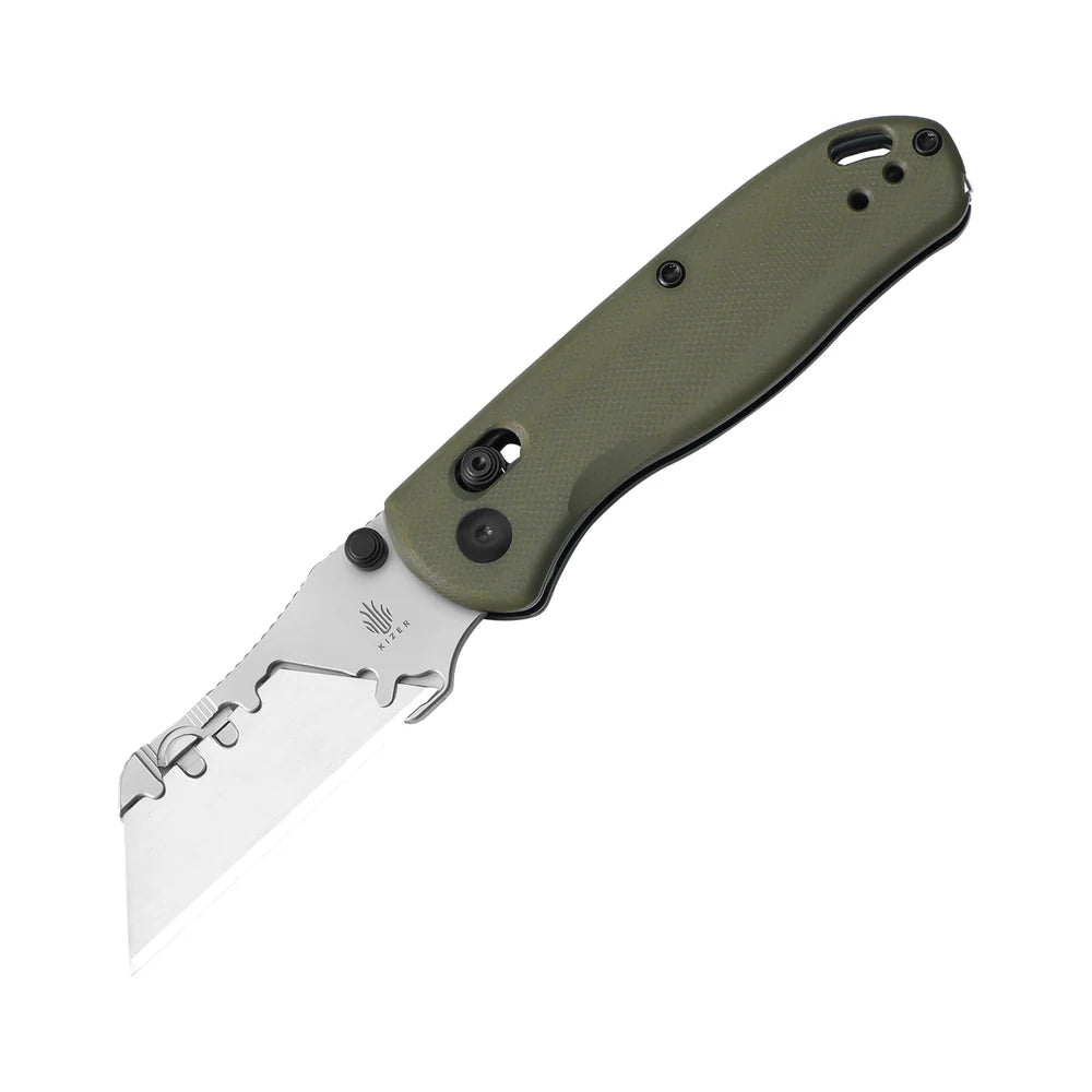 KIZER UTI Bear 2 SK5 & 5CR15 Blade G10 Handle Clutch Lock 2.74"