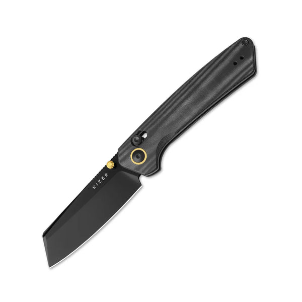 KIZER Madrac Nitro-V Blade Micarta BK Handle & Clutch Lock 3.1