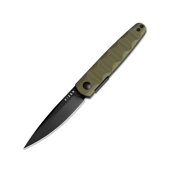 KIZER Bamboo Nitro-V Blade G10 OD Handle Liner Lock 2.99
