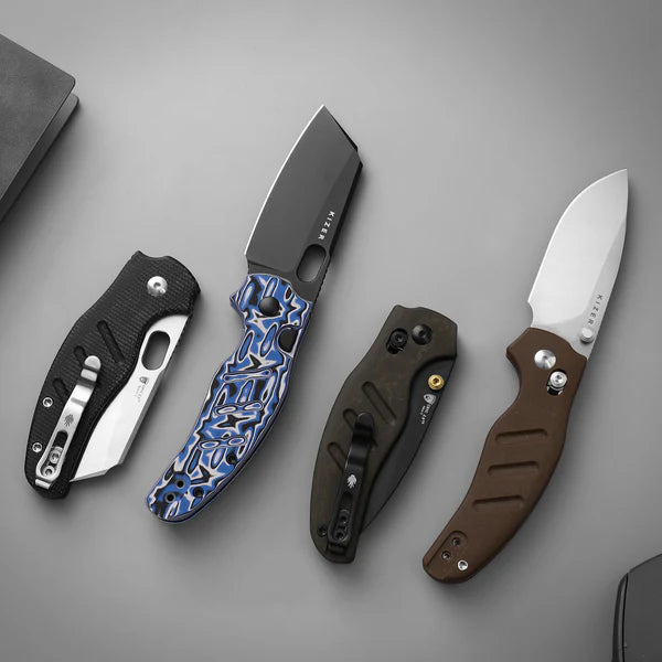 KIZER C01C 2.9 BS Nitro-V Blade Micarta Liner Lock 2.95"