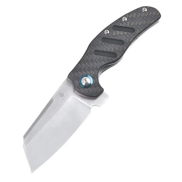 KIZER C01C 154CM Blade Twill Carbon Fiber & Steel Liner 3.95