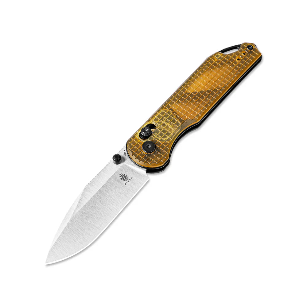KIZER Assassin NItro-V Blade Satin Pei & Clutch Lock 2.99"