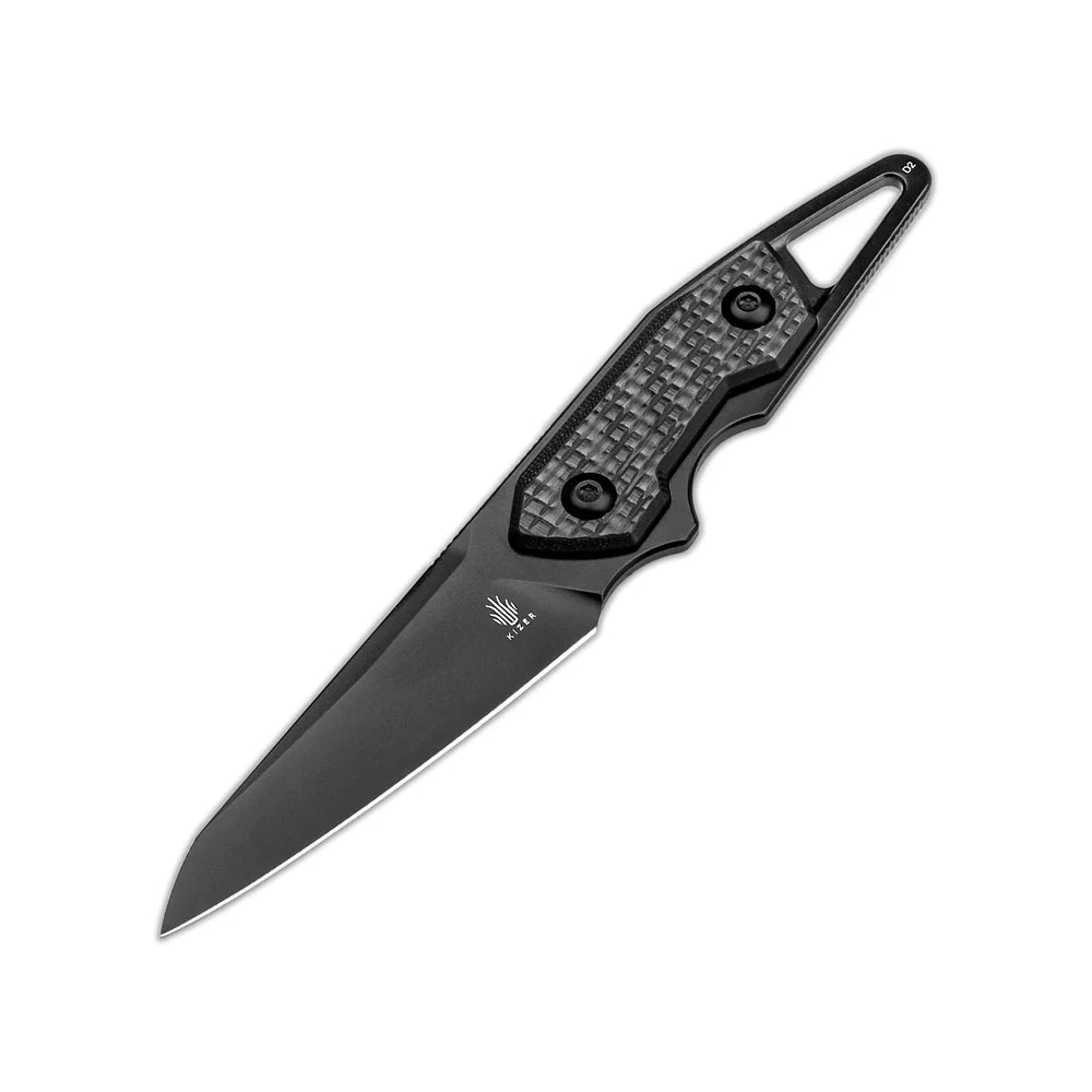 KIZER Groom D2 Blade Carbon Fiber Handle 6.76"