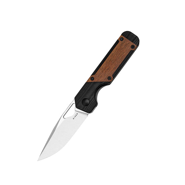 KIZER Militaw Nitro-V Blade Black G10 Mkuruti/Steel Liner 2.81