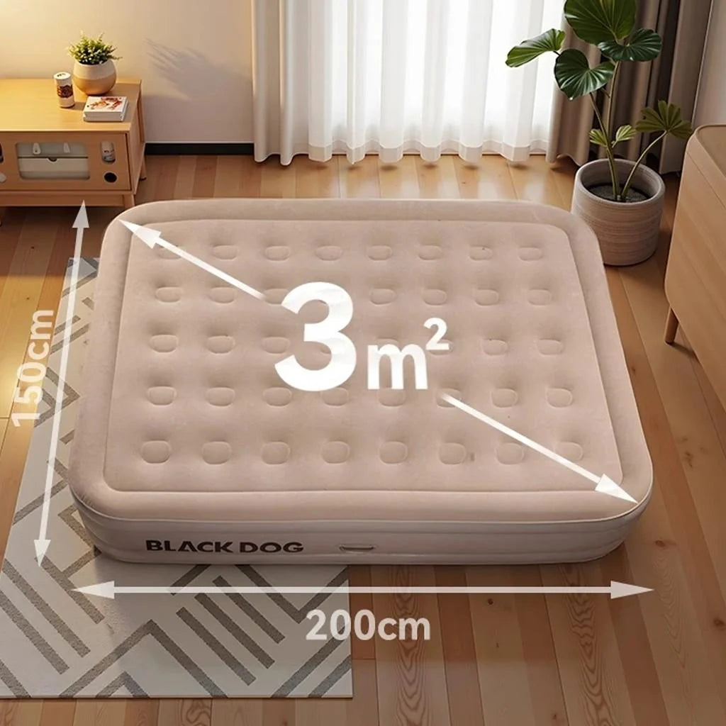 Blackdog Flowing Cloud Double Automatic Inflatable Bed Light Coffee