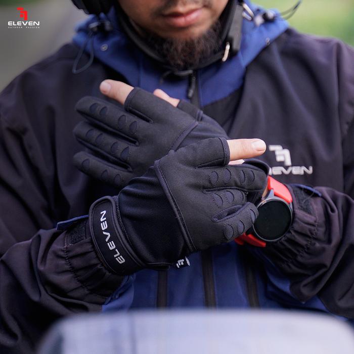 Eleven Sarung Tangan 2 Jari Lambretta Black