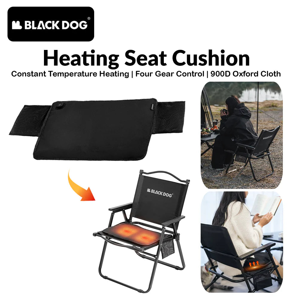 Blackdog Smart Heating Heated Seat Cushion Dark night