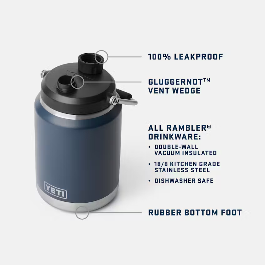 YETI Rambler 1/2G Jug 2.0 SS Stainless 1.9L