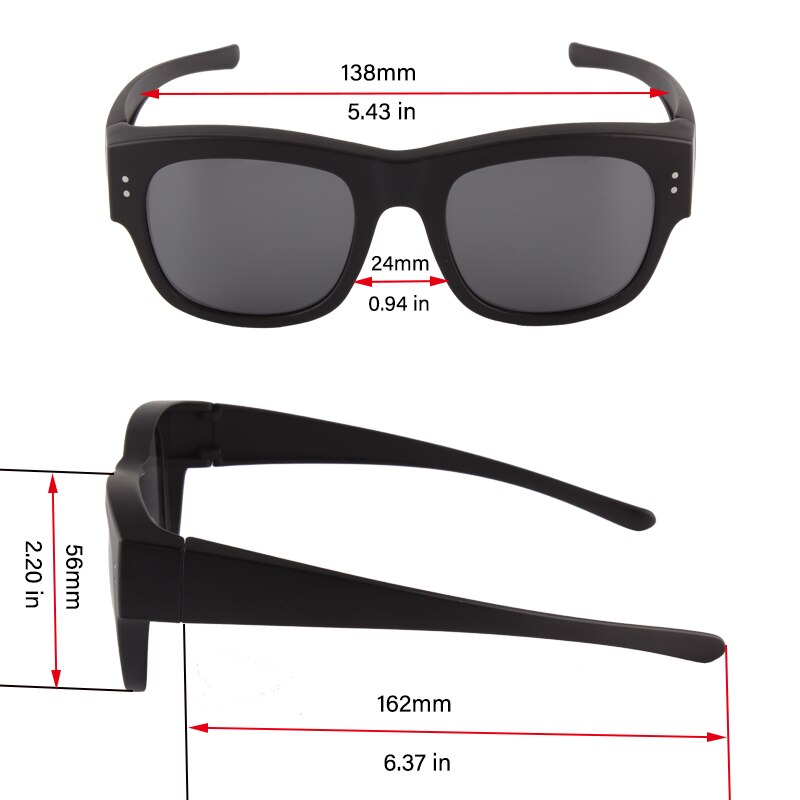 Xunqi XT-187 Polarized Sunglass w/ Matte Black Frame & Grey Lens