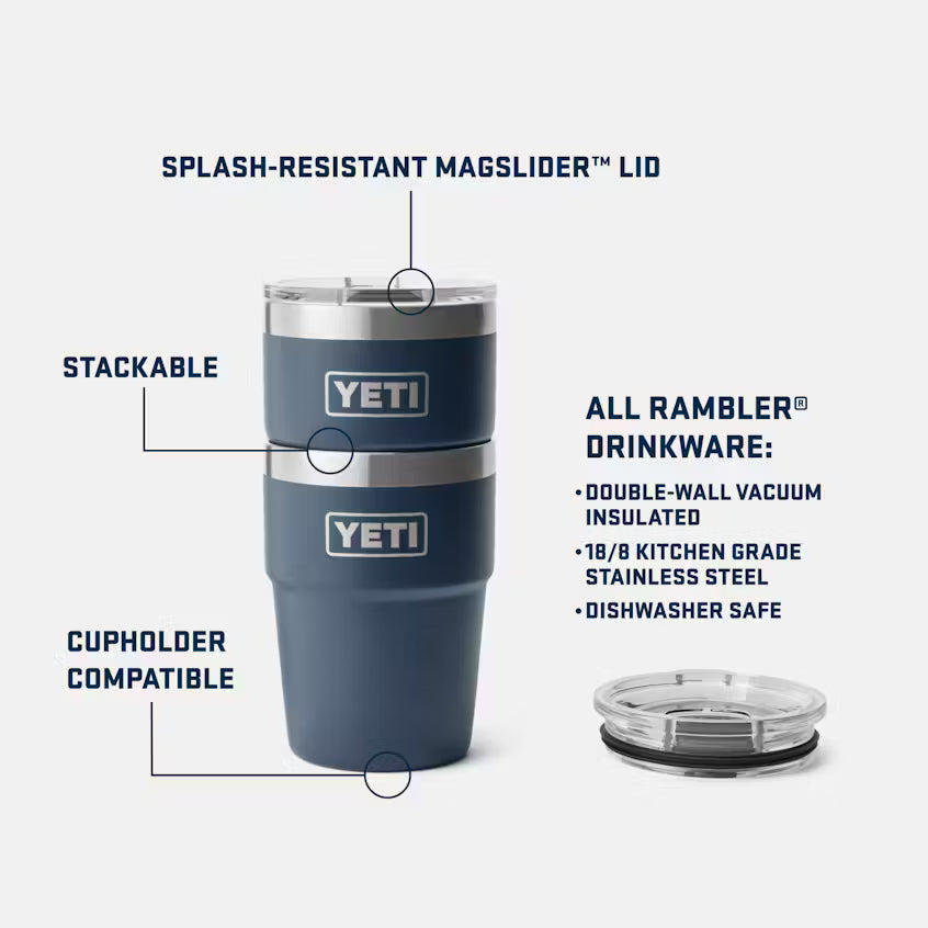 YETI Rambler 16 OZ Stackable Cup with Magslider 0.47L