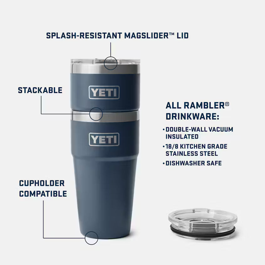 YETI Rambler 20 OZ Stackable Cup with Magslider 0.59L