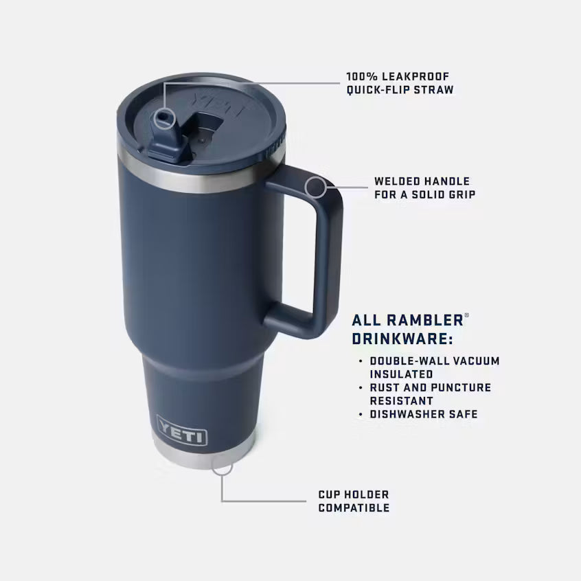 YETI RAMBLER 40OZ Travel Straw Mug