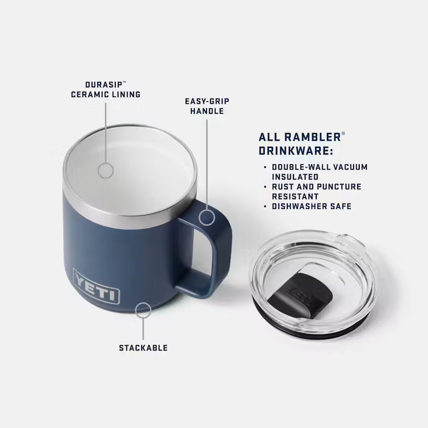YETI RAMBLER 10OZ Ceramic Lining Stackable Mug w/ Durasip  0.31L