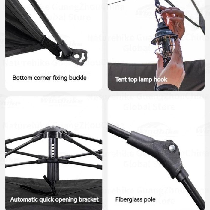 Blackdog Xianju 2.4 Two-Door Two-Window Automatic Tent