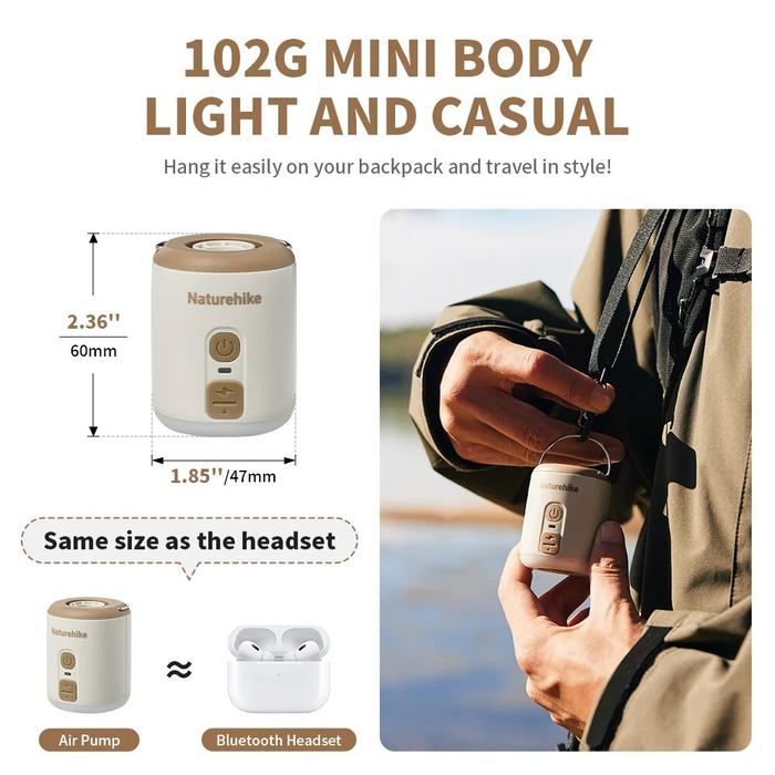 Naturehike Wind Mini Outdoor Multifunctional Inflatable Pump