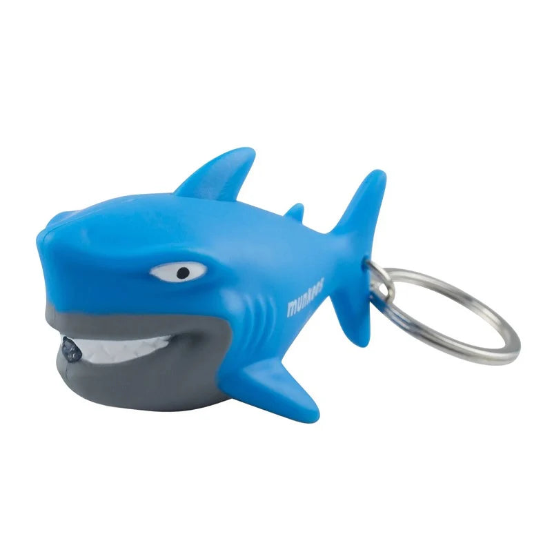 Munkees Shark Led Flashight Keychain with Sound