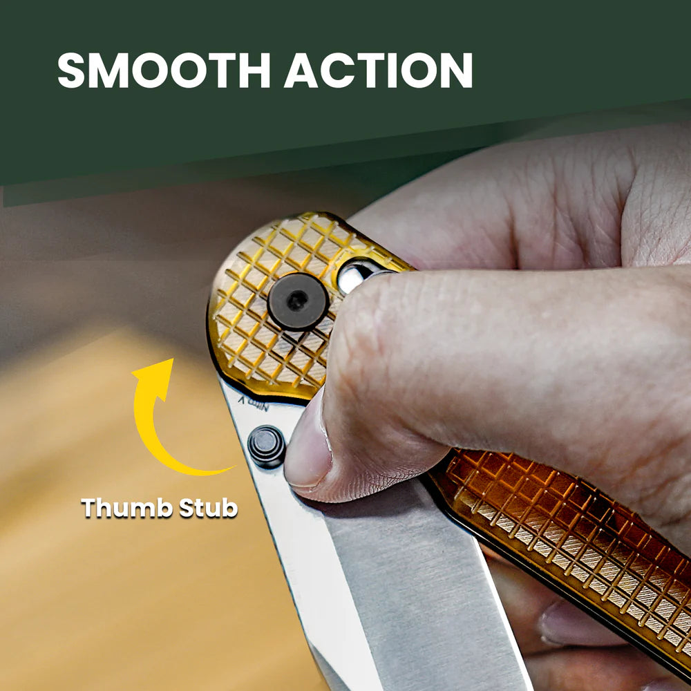 KIZER Assassin NItro-V Blade Satin Pei & Clutch Lock 2.99"