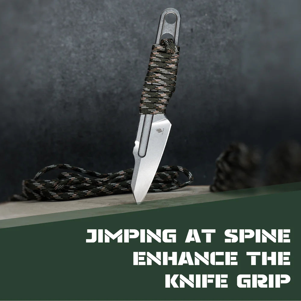 KIZER Cobbler D2 Blade Stone Wash 6.66"