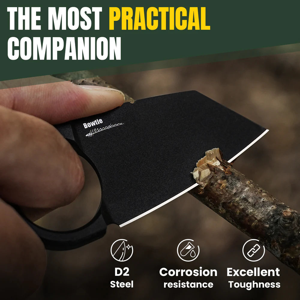 KIZER Bowtie D2 Blade Black 4.43"