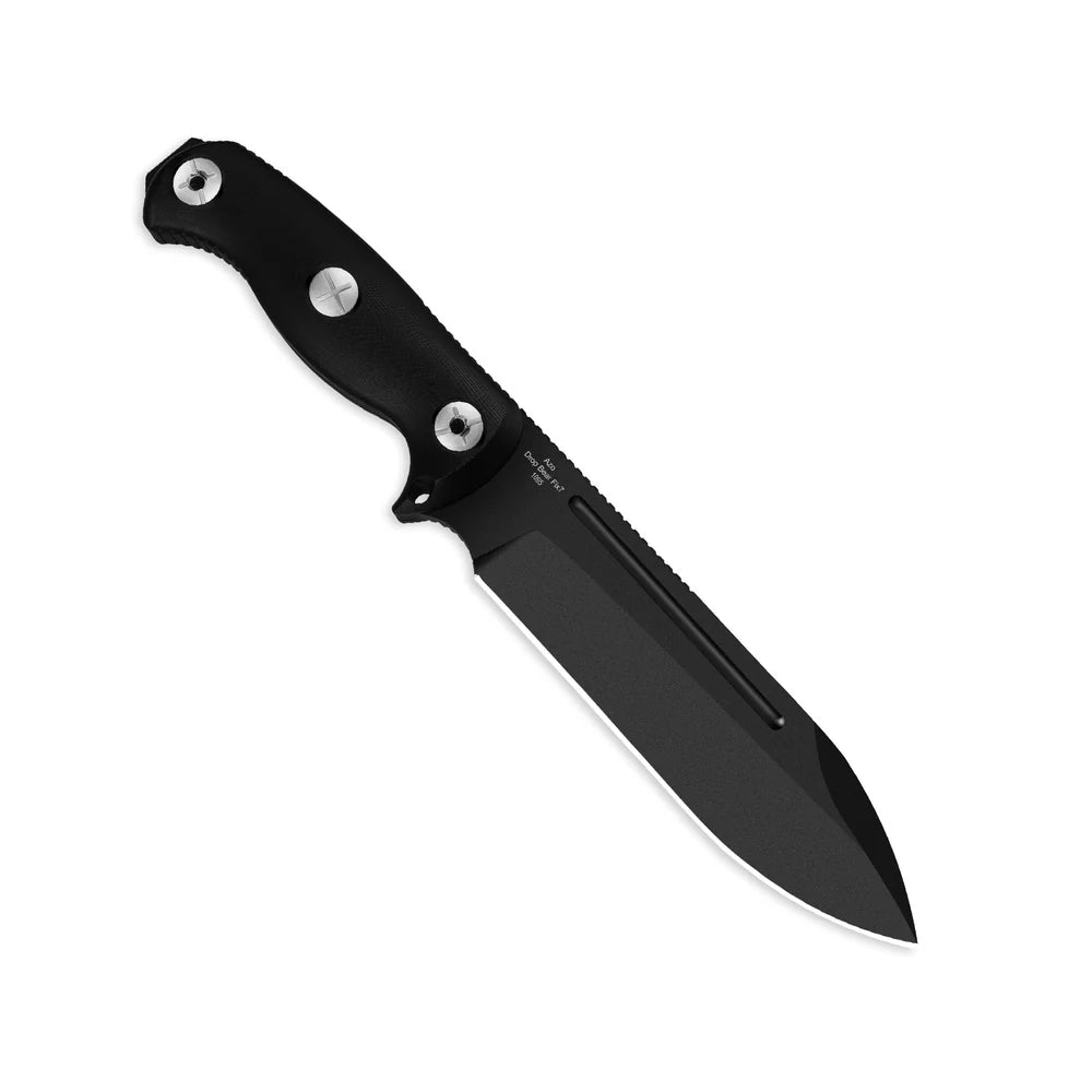 KIZER Drop Bear Fix 7 1095 Blade Black Coating G10 Handle 6.51"