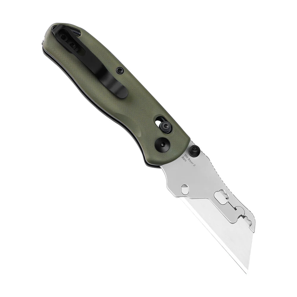 KIZER UTI Bear 2 SK5 & 5CR15 Blade G10 Handle Clutch Lock 2.74"