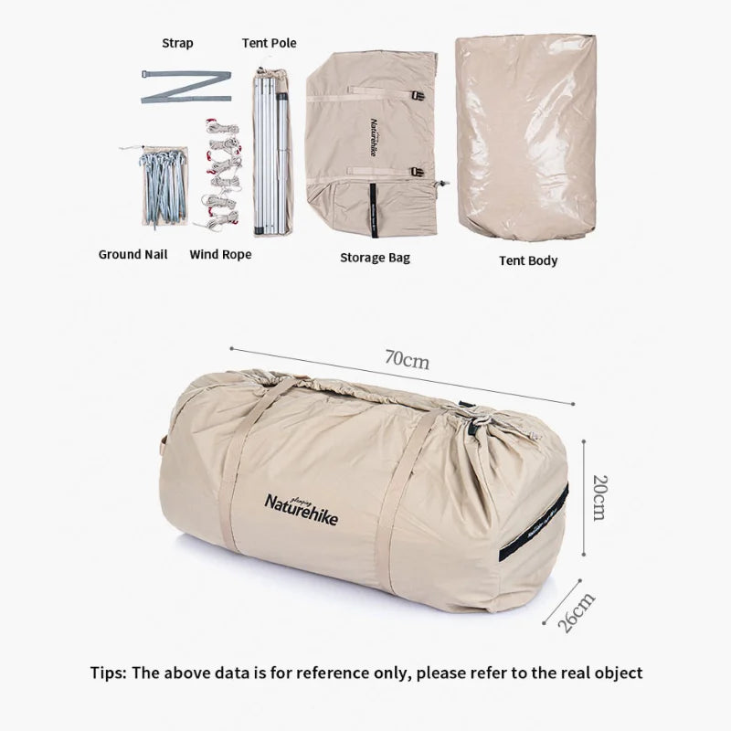 Naturehike Brighten 6.4 Cotton Pyramid Tent 6-8 person