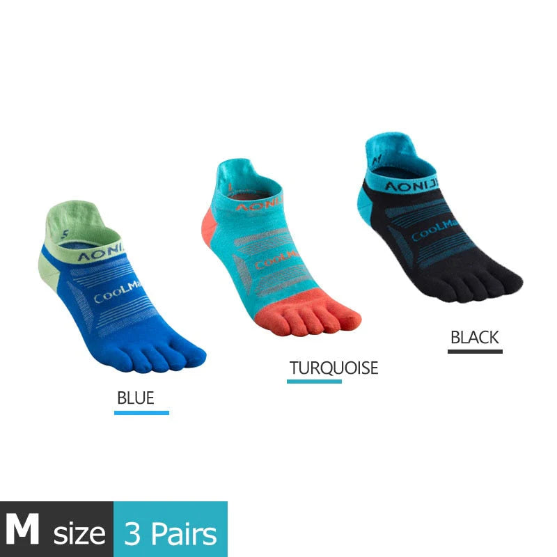 AONIJIE Five Fingers Socks 3/PK