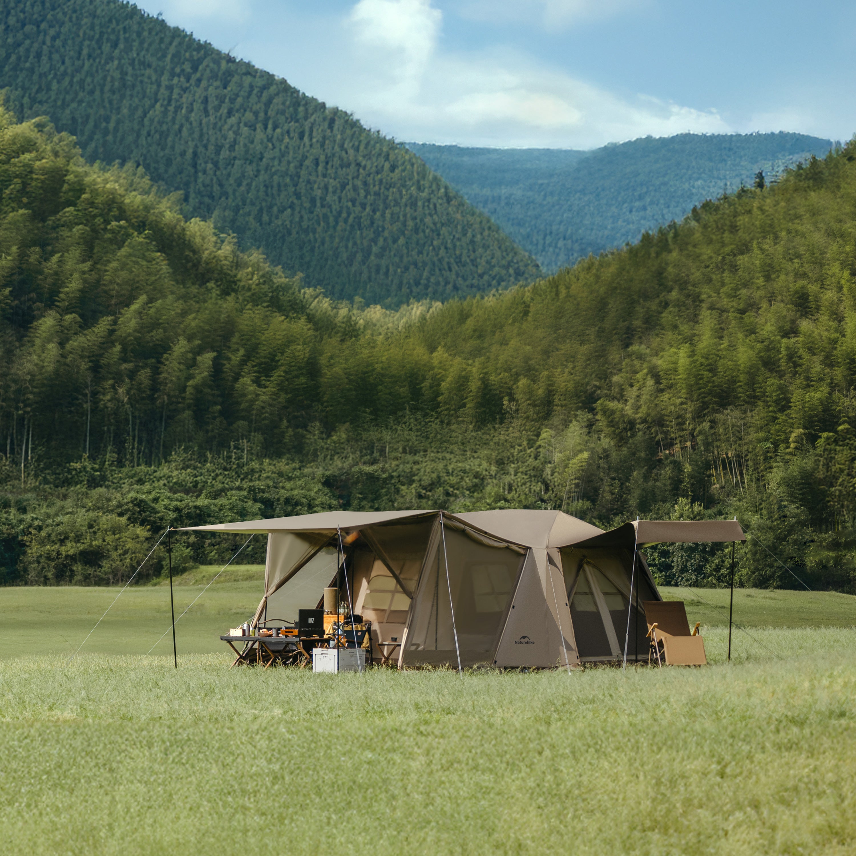 Naturehike Village 13 Automatic Tent TiBlack Flagship – Dark Brown