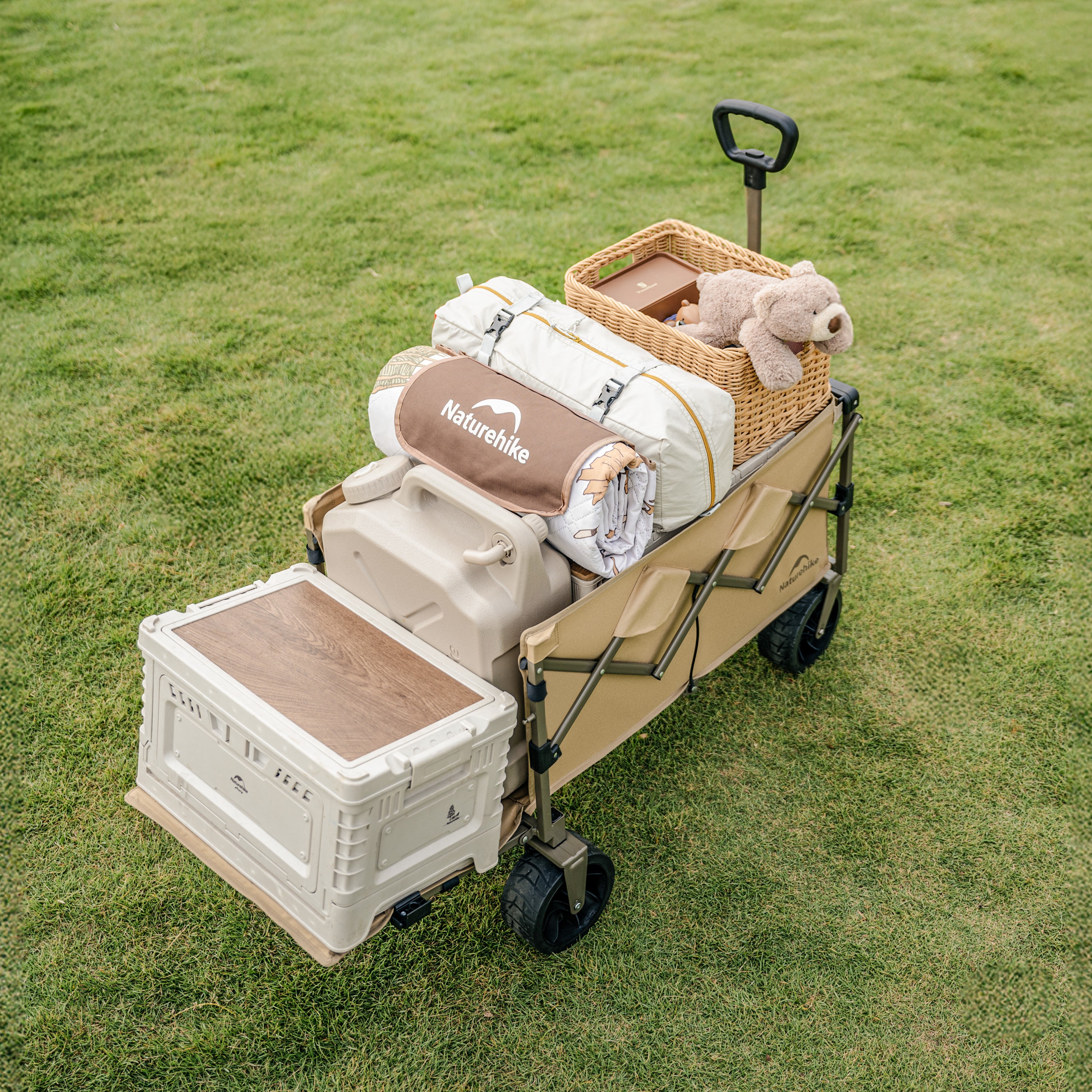 Naturehike Light Folding Camping Cart - Linen Brown