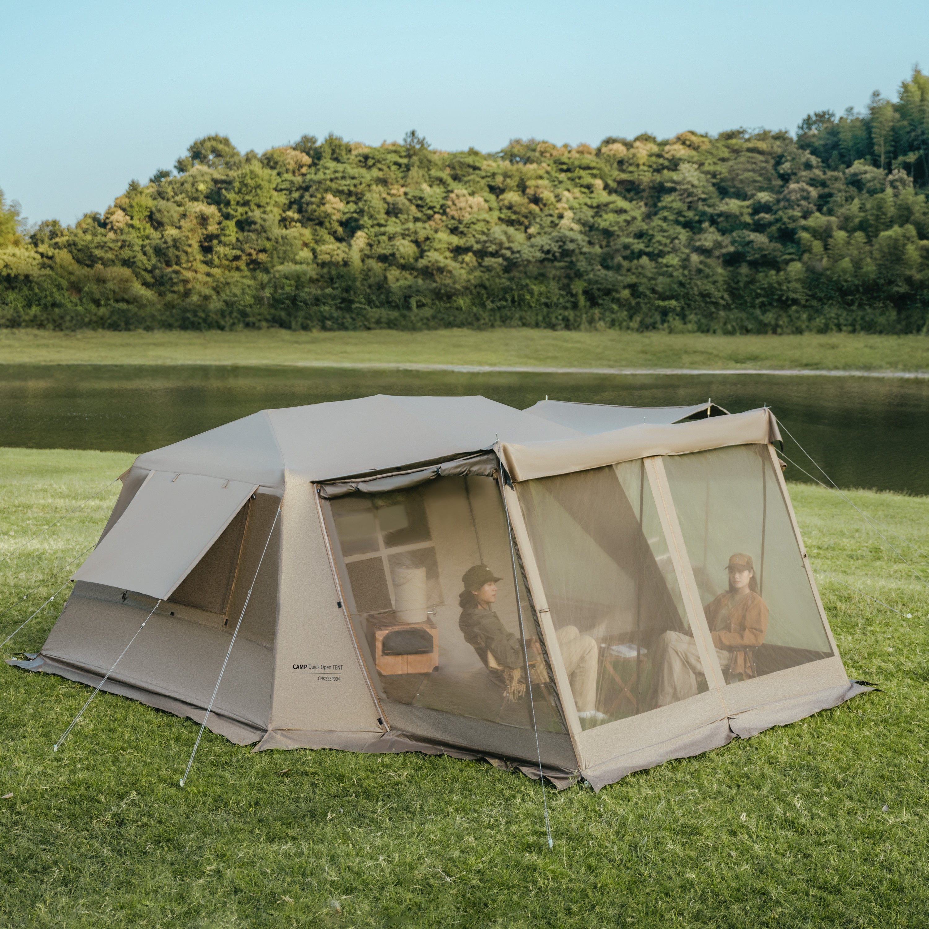Naturehike Village 13 Automatic Tent TiBlack Flagship – Dark Brown