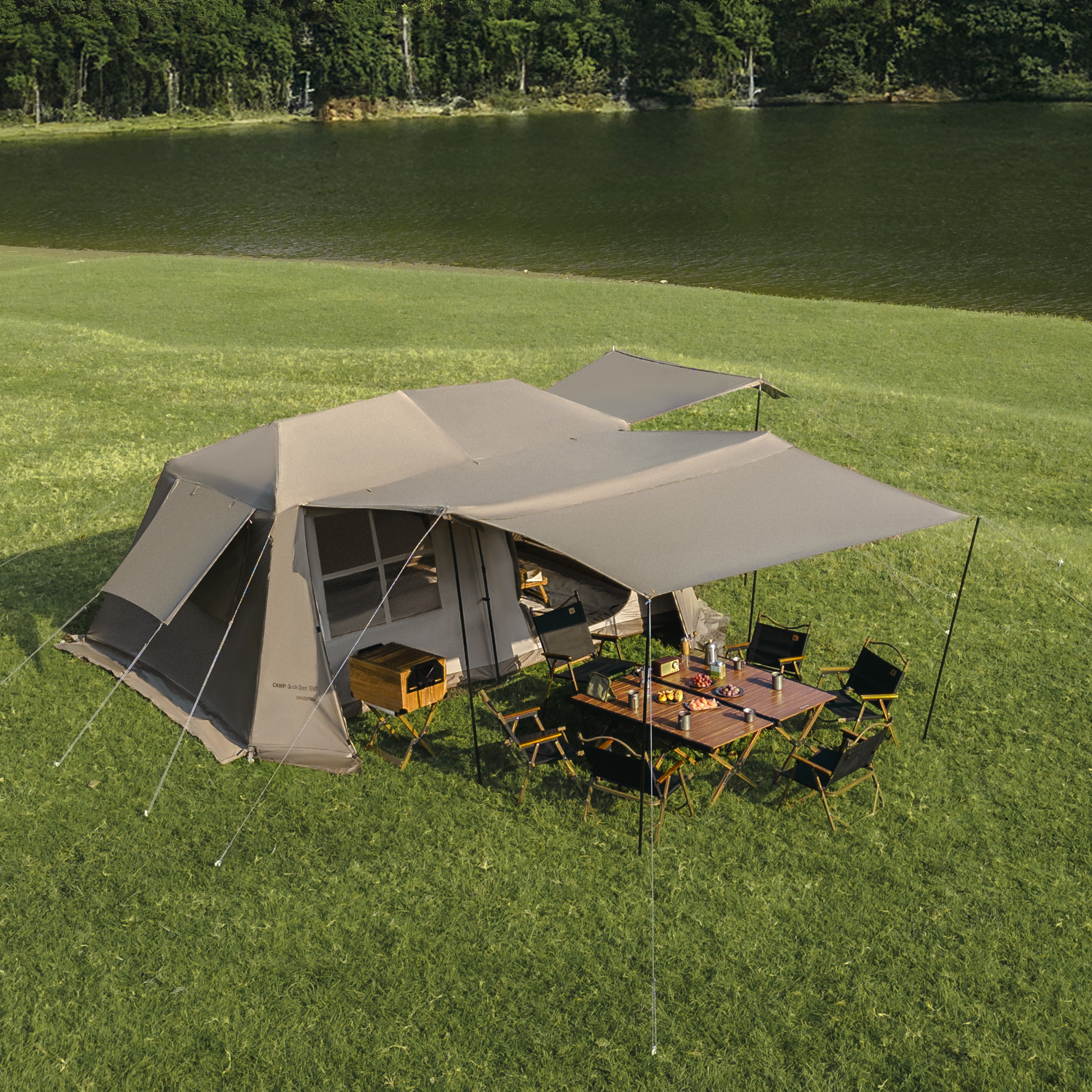 Naturehike Village 13 Automatic Tent TiBlack Flagship – Dark Brown