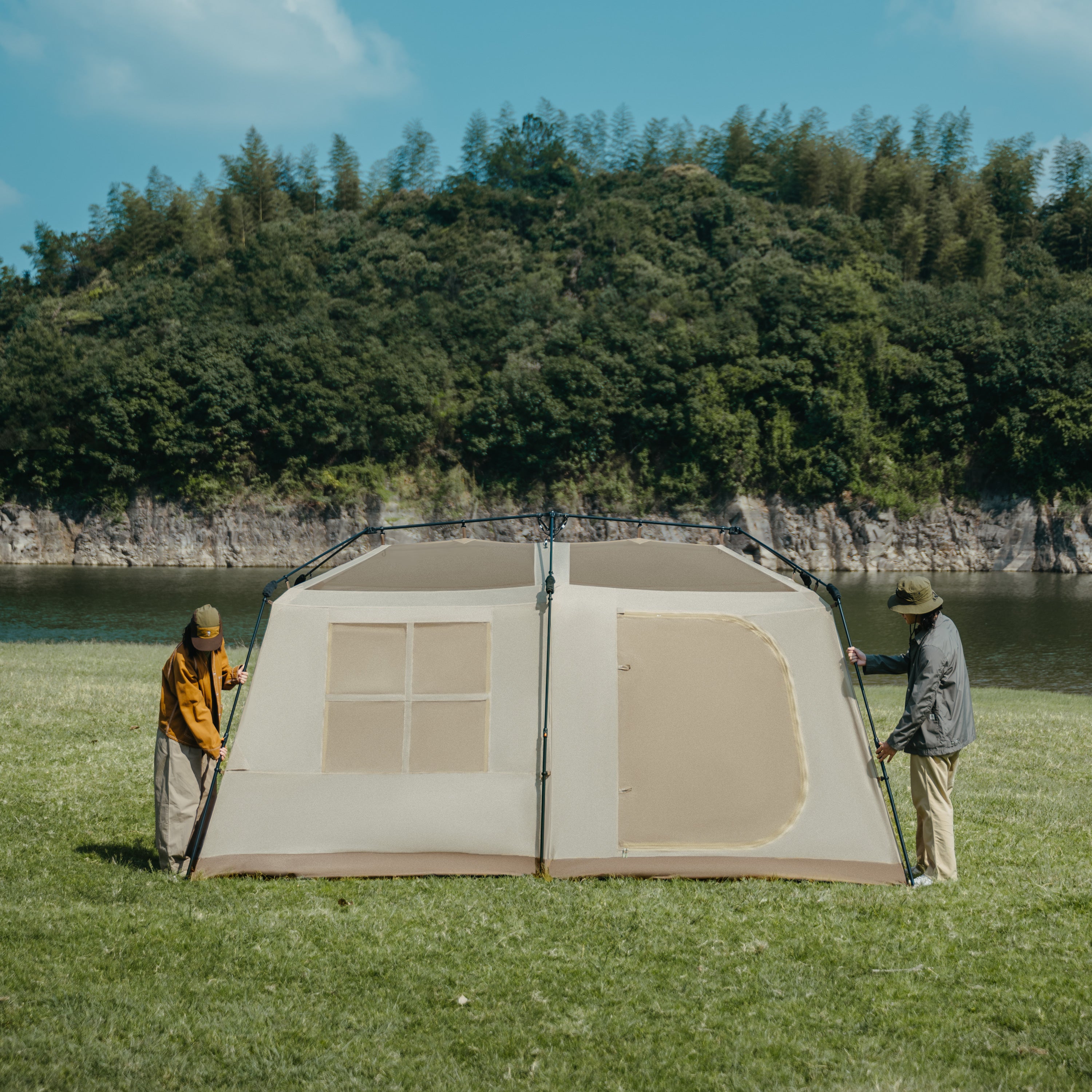 Naturehike Village 13 Automatic Tent TiBlack Flagship – Dark Brown