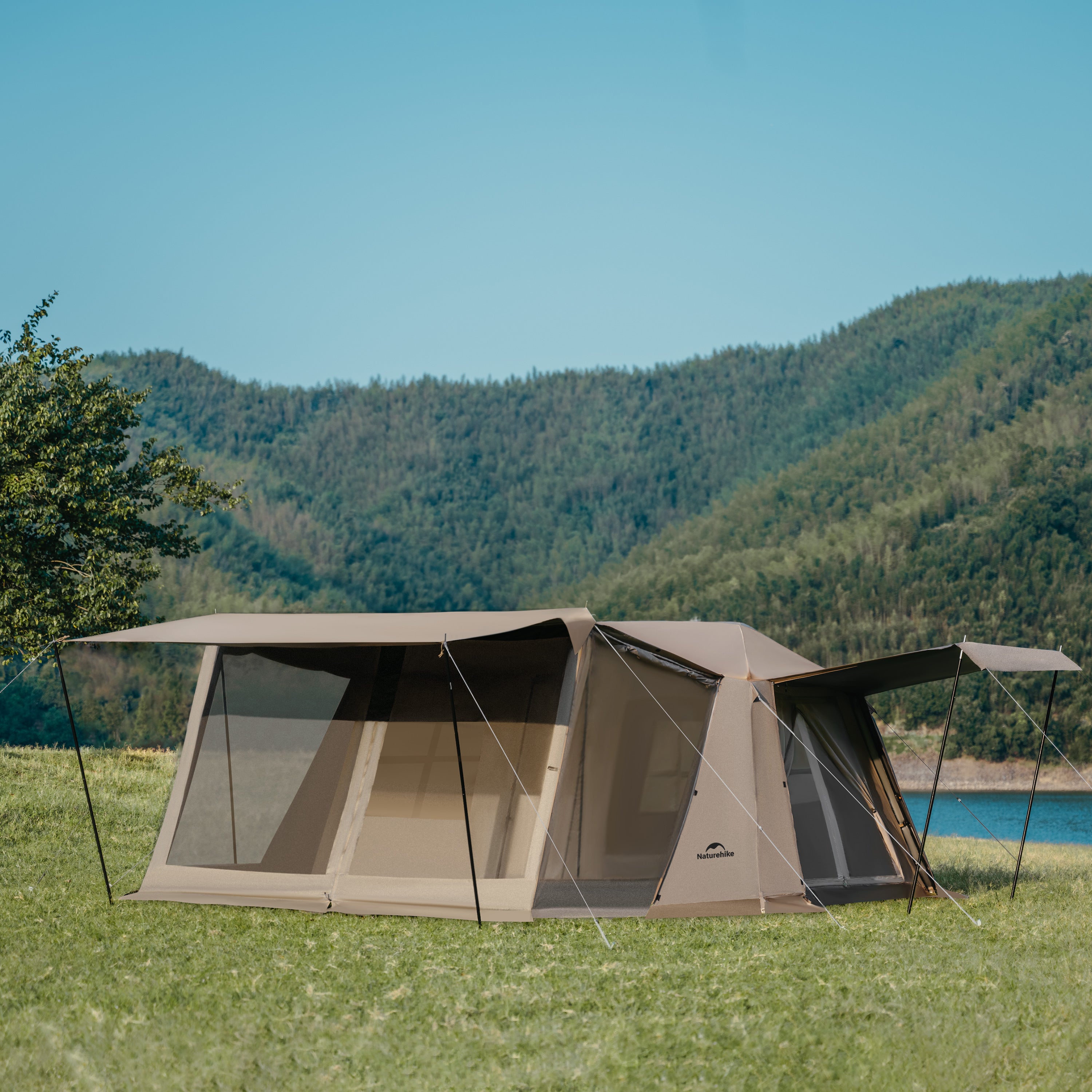 Naturehike Village 13 Automatic Tent TiBlack Flagship – Dark Brown