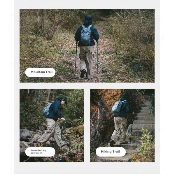 Naturehike Hoar Base Aluminum 3-Section T-Shaped Trekking Pole 64-125cm