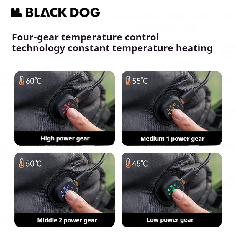 Blackdog Smart Heating Heated Seat Cushion Dark night