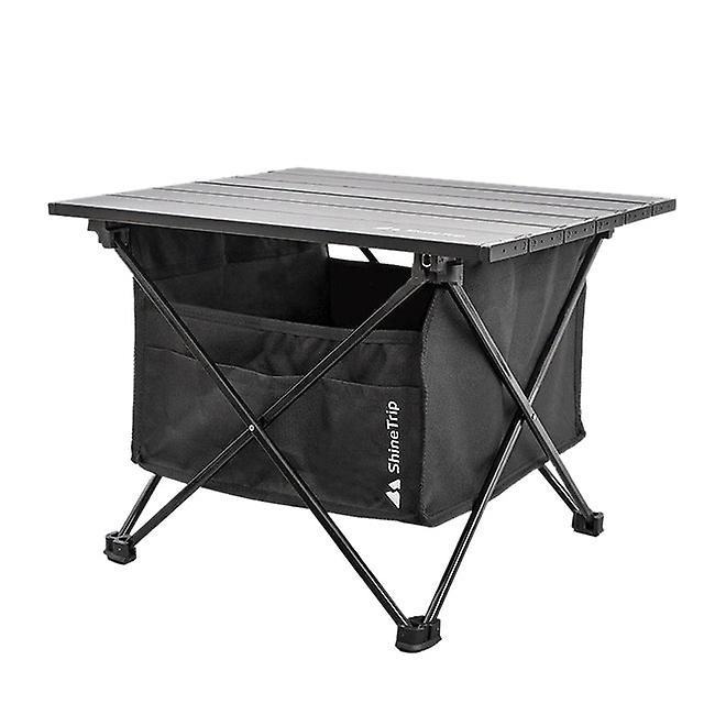 ShineTrip Quick Assemble Picnic Table w/ Seat Pocket Storage Bag L