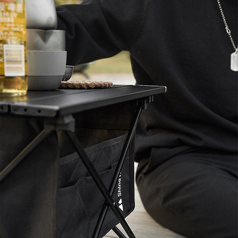 ShineTrip Quick Assemble Picnic Table w/ Seat Pocket Storage Bag L