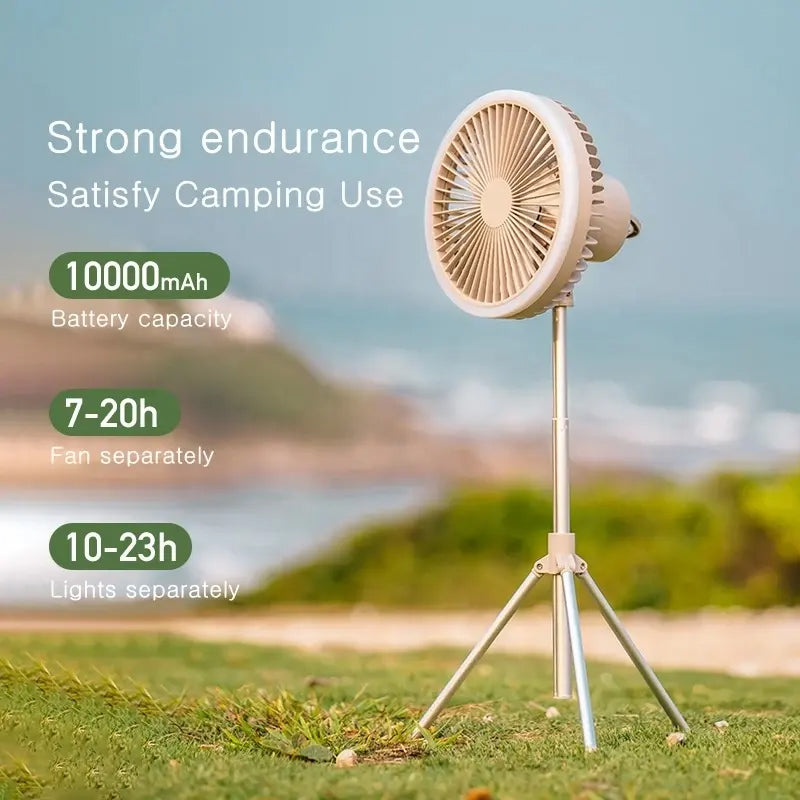 GL Extra Height Adjustable Rotating Tripod Fan