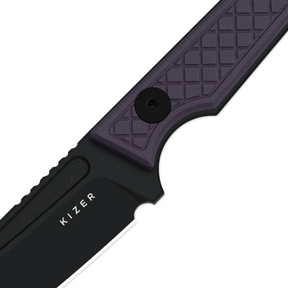 KIZER Phasmids AEB Blade Black Coating G10 Handle 2.79"