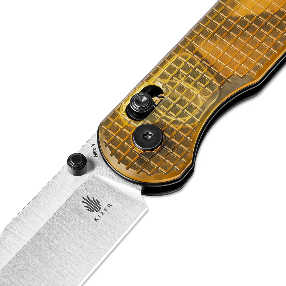 KIZER Assassin NItro-V Blade Satin Pei & Clutch Lock 2.99"